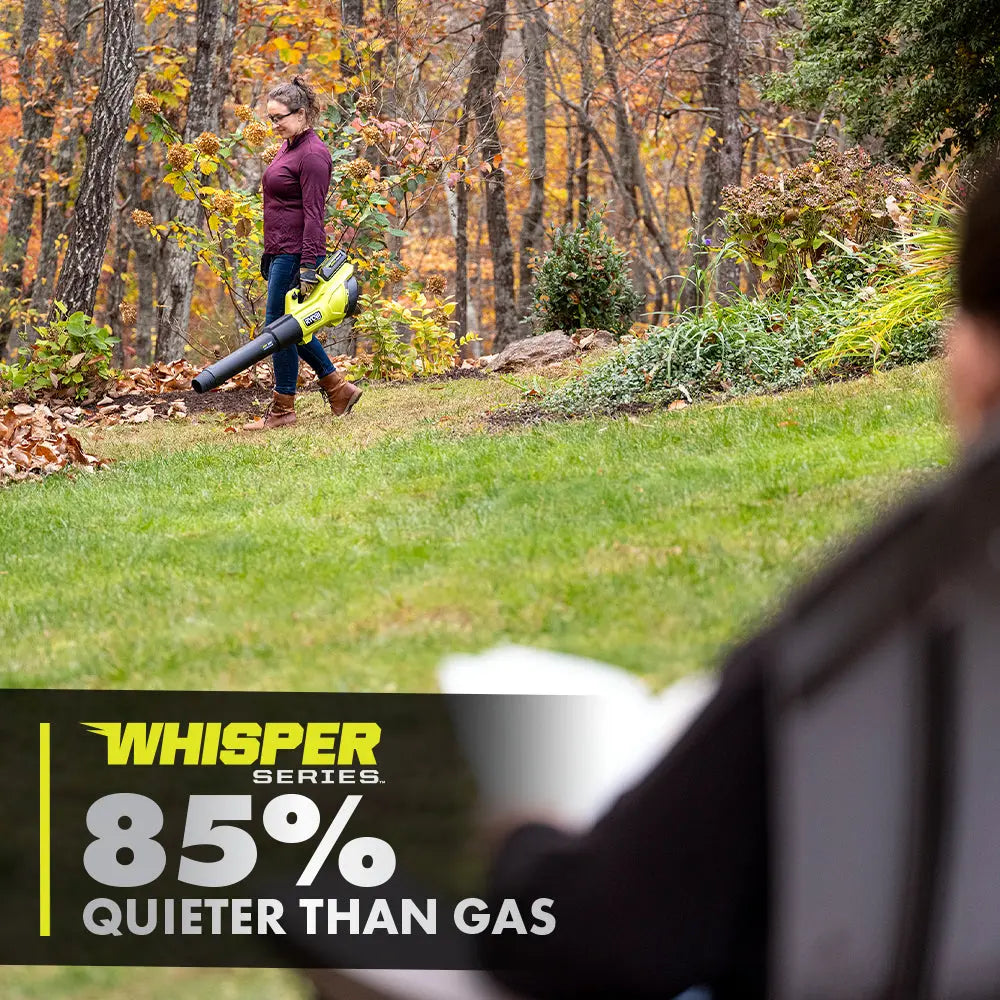 Open Box -  RYOBI 40V HP Brushless Whisper Series 155 MPH 600 CFM Cordless Battery Leaf Blower (Tool Only)