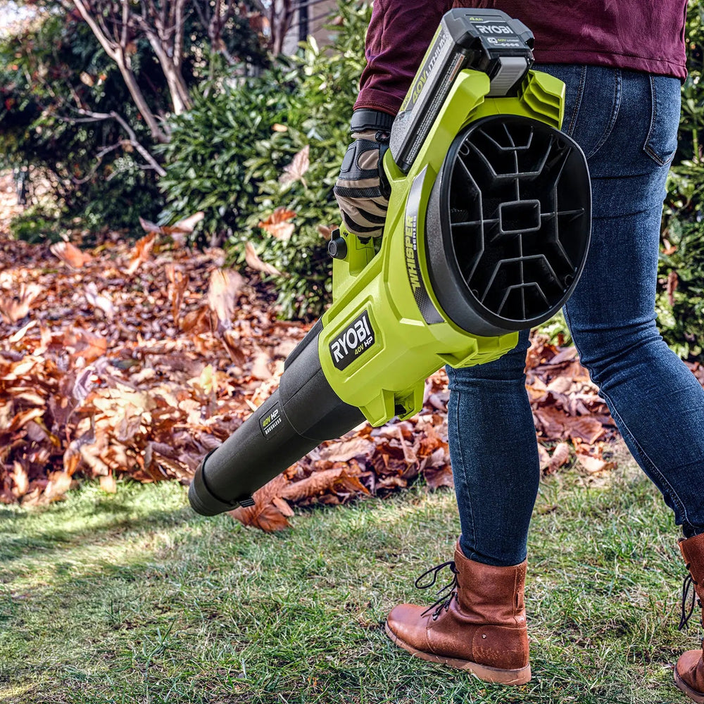 Open Box -  RYOBI 40V HP Brushless Whisper Series 155 MPH 600 CFM Cordless Battery Leaf Blower (Tool Only)