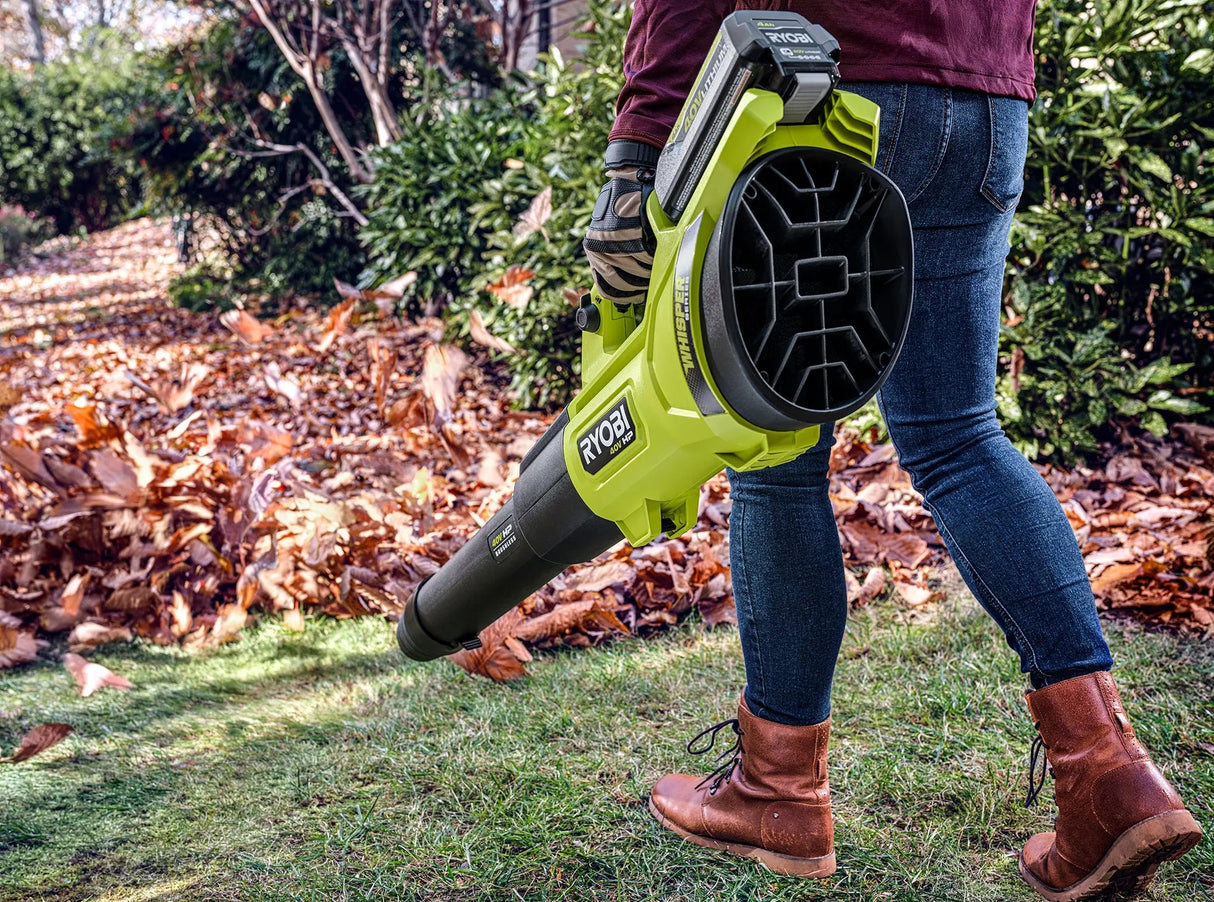 Open Box -  RYOBI 40V HP Brushless Whisper Series 155 MPH 600 CFM Cordless Battery Leaf Blower (Tool Only)