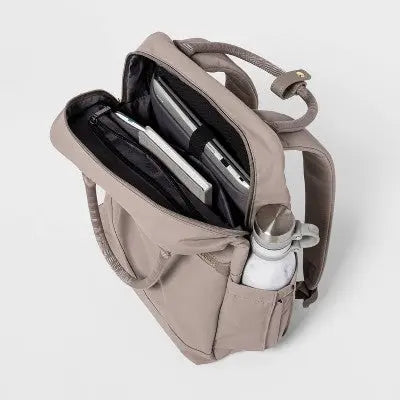 Open Story Women's Tote-Style Commuter Backpack Fits 15" Laptop RFID Pockets