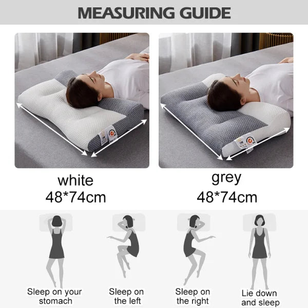 Ergonomic Cervical Neck Support Pillow Orthopedic Contour Sleeping Pillow