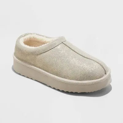 Stars Above Women's Amira Suede Clog Slippers - Cozy Comfort for Indoor/Outdoor