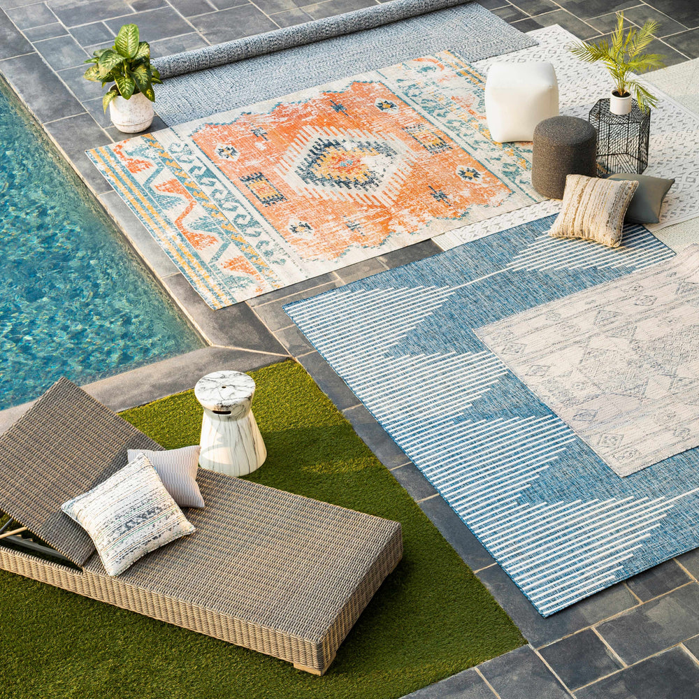 Stephan Navy Outdoor Rug