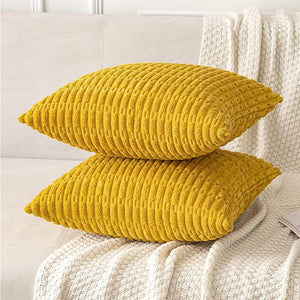 18"x18" Tufted Dot Corduroy Throw Pillow 16 Colors – Soft 3D Dotted Texture Cozy & Modern Accent Insert Included