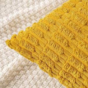 18"x18" Tufted Dot Corduroy Throw Pillow 16 Colors – Soft 3D Dotted Texture Cozy & Modern Accent Insert Included