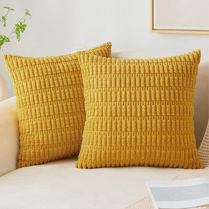 18"x18" Tufted Dot Corduroy Throw Pillow 16 Colors – Soft 3D Dotted Texture Cozy & Modern Accent Insert Included