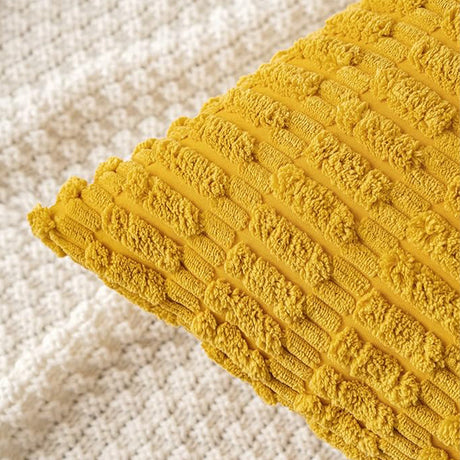 18"x18" Tufted Dot Corduroy Throw Pillow 16 Colors – Soft 3D Dotted Texture Cozy & Modern Accent Insert Included
