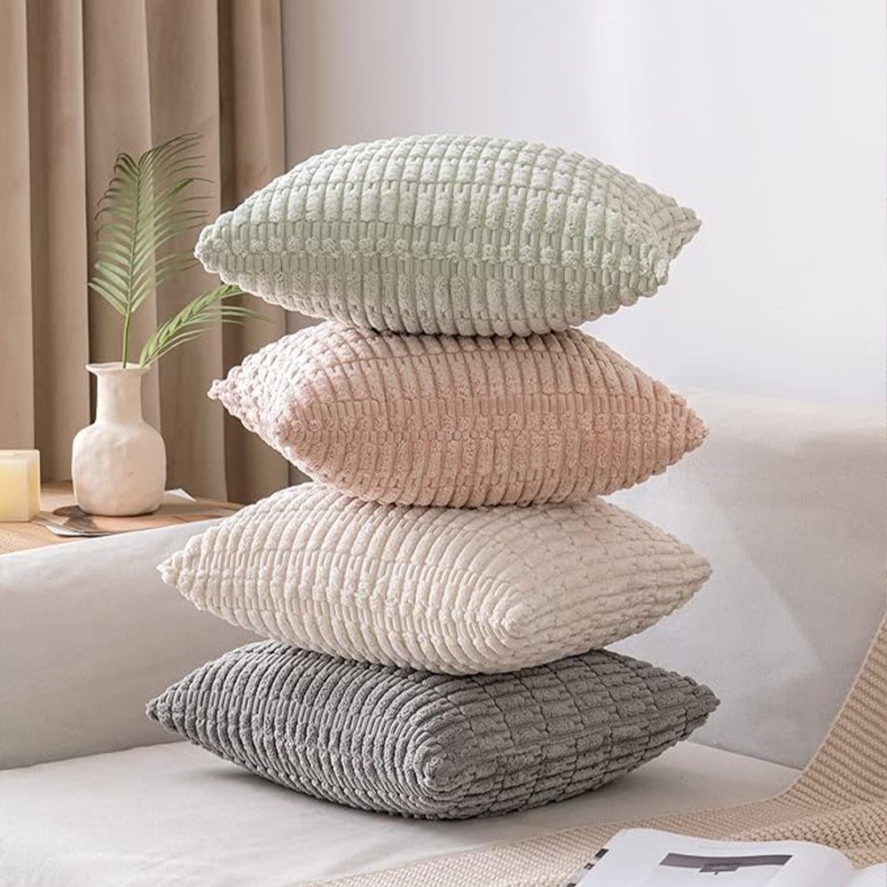 18"x18" Tufted Dot Corduroy Throw Pillow 16 Colors – Soft 3D Dotted Texture Cozy & Modern Accent Insert Included