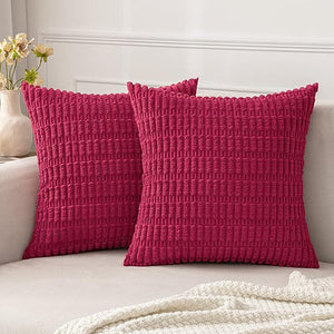 18"x18" Tufted Dot Corduroy Throw Pillow 16 Colors – Soft 3D Dotted Texture Cozy & Modern Accent Insert Included