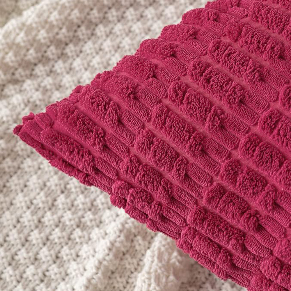 18"x18" Tufted Dot Corduroy Throw Pillow 16 Colors – Soft 3D Dotted Texture Cozy & Modern Accent Insert Included