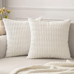 18"x18" Tufted Dot Corduroy Throw Pillow 16 Colors – Soft 3D Dotted Texture Cozy & Modern Accent Insert Included