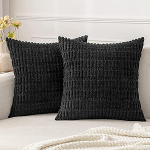 18"x18" Tufted Dot Corduroy Throw Pillow 16 Colors – Soft 3D Dotted Texture Cozy & Modern Accent Insert Included