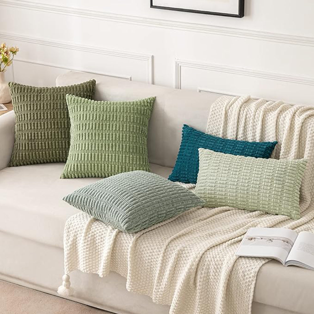 18"x18" Tufted Dot Corduroy Throw Pillow 16 Colors – Soft 3D Dotted Texture Cozy & Modern Accent Insert Included