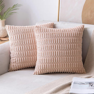 18"x18" Tufted Dot Corduroy Throw Pillow 16 Colors – Soft 3D Dotted Texture Cozy & Modern Accent Insert Included