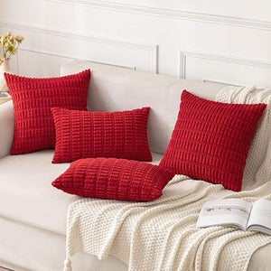 18"x18" Tufted Dot Corduroy Throw Pillow 16 Colors – Soft 3D Dotted Texture Cozy & Modern Accent Insert Included