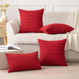 18"x18" Tufted Dot Corduroy Throw Pillow 16 Colors – Soft 3D Dotted Texture Cozy & Modern Accent Insert Included