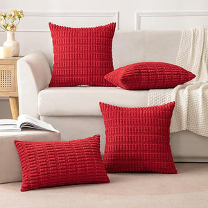 18"x18" Tufted Dot Corduroy Throw Pillow 16 Colors – Soft 3D Dotted Texture Cozy & Modern Accent Insert Included