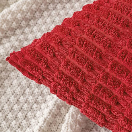 18"x18" Tufted Dot Corduroy Throw Pillow 16 Colors – Soft 3D Dotted Texture Cozy & Modern Accent Insert Included