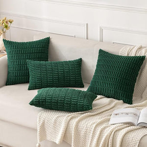 18"x18" Tufted Dot Corduroy Throw Pillow 16 Colors – Soft 3D Dotted Texture Cozy & Modern Accent Insert Included