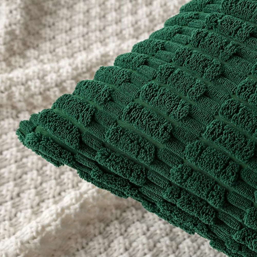 18"x18" Tufted Dot Corduroy Throw Pillow 16 Colors – Soft 3D Dotted Texture Cozy & Modern Accent Insert Included