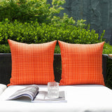 Set of 2 Premium Outdoor Waterproof Throw Pillows (With inserts) 2 sizes