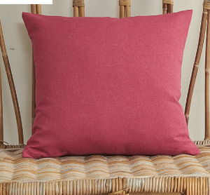 Set of 2 Solid Color Outdoor Waterproof Throw Pillow covers Square 18"x18" or Rectangle 12"x20"