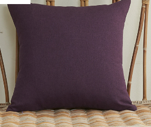 Set of 2 Solid Color Outdoor Waterproof Throw Pillow covers Square 18"x18" or Rectangle 12"x20"
