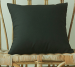 Set of 2 Solid Color Outdoor Waterproof Throw Pillow covers Square 18"x18" or Rectangle 12"x20"