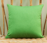 Set of 2 Solid Color Outdoor Waterproof Throw Pillow covers Square 18"x18" or Rectangle 12"x20"