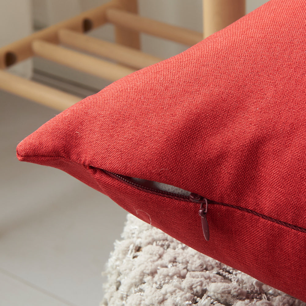 Pack of 1 Solid Color Outdoor Waterproof Throw Pillow Square 18"x18" or Rectangle 12"x20"