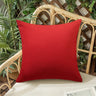 Pack of 1 Solid Color Outdoor Waterproof Throw Pillow Square 18"x18" or Rectangle 12"x20"