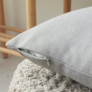 Pack of 1 Solid Color Outdoor Waterproof Throw Pillow Square 18"x18" or Rectangle 12"x20"