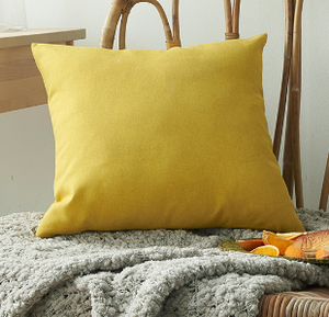 Set of 2 Solid Color Outdoor Waterproof Throw Pillow covers Square 18"x18" or Rectangle 12"x20"