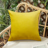 Pack of 1 Solid Color Outdoor Waterproof Throw Pillow Square 18"x18" or Rectangle 12"x20"