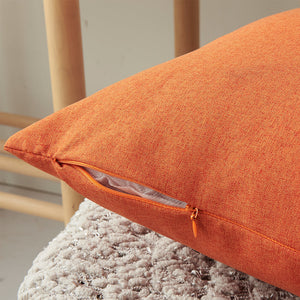 Pack of 1 Solid Color Outdoor Waterproof Throw Pillow Square 18"x18" or Rectangle 12"x20"