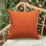 Pack of 1 Solid Color Outdoor Waterproof Throw Pillow Square 18"x18" or Rectangle 12"x20"