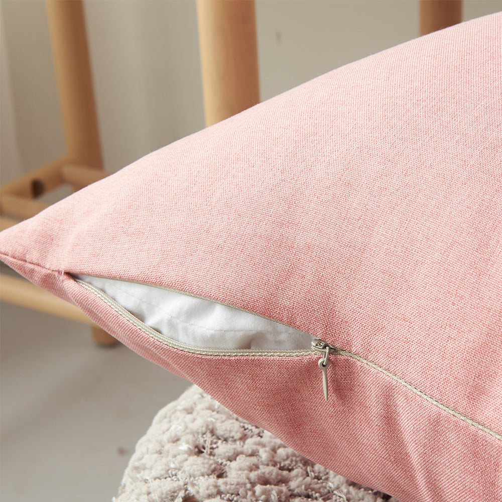 Pack of 1 Solid Color Outdoor Waterproof Throw Pillow Square 18"x18" or Rectangle 12"x20"