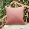 Pack of 1 Solid Color Outdoor Waterproof Throw Pillow Square 18"x18" or Rectangle 12"x20"