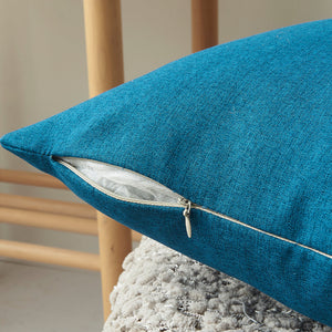 Pack of 1 Solid Color Outdoor Waterproof Throw Pillow Square 18"x18" or Rectangle 12"x20"