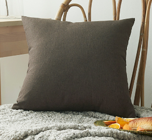 Set of 2 Solid Color Outdoor Waterproof Throw Pillow covers Square 18"x18" or Rectangle 12"x20"