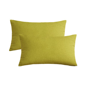 Pack of 1 Solid Color Outdoor Waterproof Throw Pillow Square 18"x18" or Rectangle 12"x20"