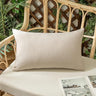 Pack of 1 Solid Color Outdoor Waterproof Throw Pillow Square 18"x18" or Rectangle 12"x20"