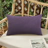 Pack of 1 Solid Color Outdoor Waterproof Throw Pillow Square 18"x18" or Rectangle 12"x20"