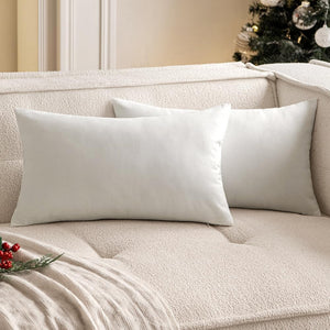 Pack of 1 Solid Color Outdoor Waterproof Throw Pillow Square 18"x18" or Rectangle 12"x20"