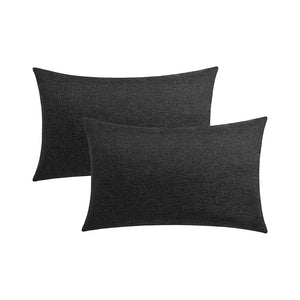 Pack of 1 Solid Color Outdoor Waterproof Throw Pillow Square 18"x18" or Rectangle 12"x20"