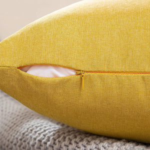 Pack of 1 Solid Color Outdoor Waterproof Throw Pillow Square 18"x18" or Rectangle 12"x20"