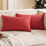 Pack of 1 Solid Color Outdoor Waterproof Throw Pillow Square 18"x18" or Rectangle 12"x20"