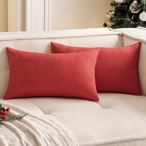 Pack of 1 Solid Color Outdoor Waterproof Throw Pillow Square 18"x18" or Rectangle 12"x20"