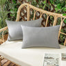 Pack of 1 Solid Color Outdoor Waterproof Throw Pillow Square 18"x18" or Rectangle 12"x20"