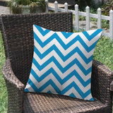 2 size options Stripes/Waving Outdoor Waterproof Pillow (With Insert) waterproof outdoor throw pillow, great for your outdoor furniture